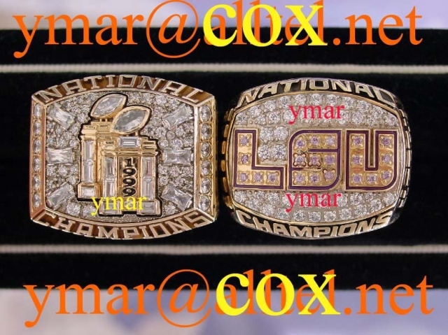 1999 FSU National Championship & 2003 LSU National Championship Rings