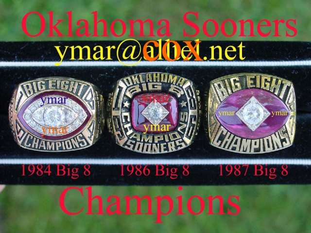 1984 Oklahoma Big 8 Champions, 1986 Oklahoma Big 8 Champions, 1987 Oklahoma Big 8 Champions