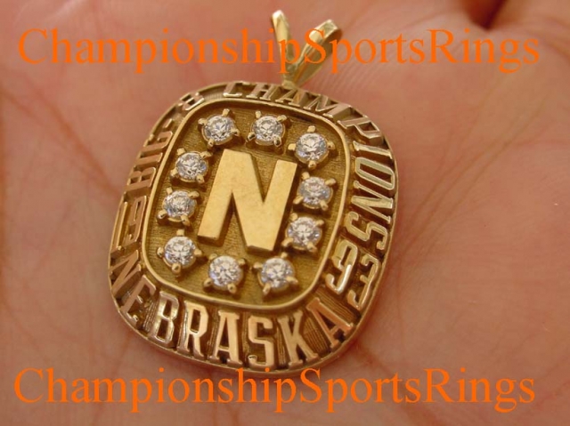 1993 Nebraska Big 8 Champions 10K Gold Pendant.  Made by Jostens.  $$$SOLD$$$