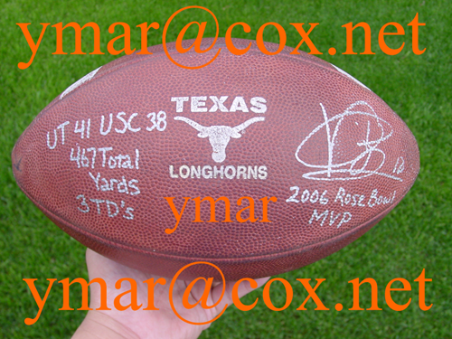 2006 Rose Bowl Game Used Football Autographed by Vince Young!!!